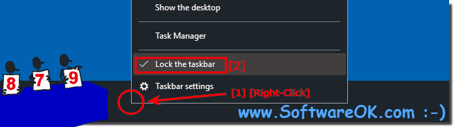 Lock the Windows 10 Taskbar!