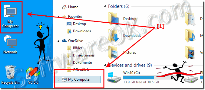 My Computer on Windows-10 Desktop!