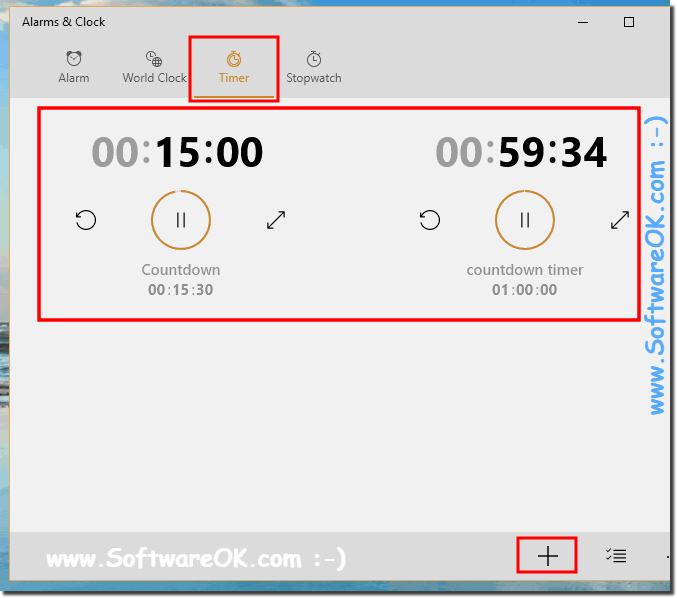 Set Multiple Countdown Timer in Windows-10!
