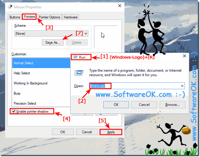 The Mouse-Pointer Shadow in Windows-10!