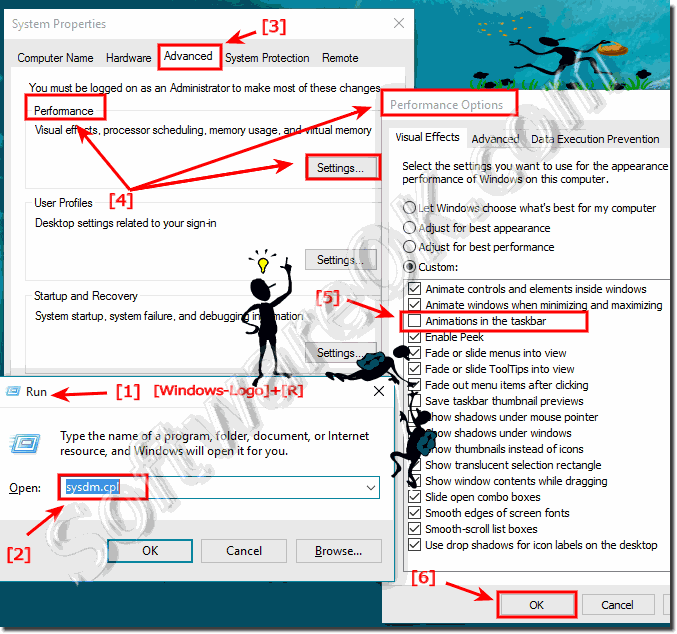 Turn-Off the Animations in the Windows-10 Task-Bar!