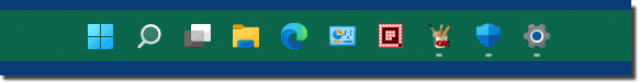 The color of the taskbar in Windows 11!