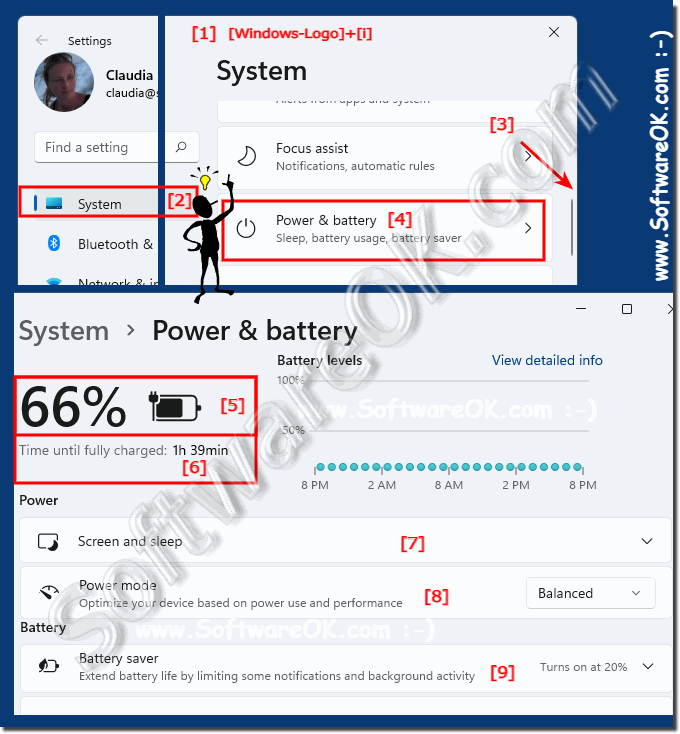 windows 7 battery status