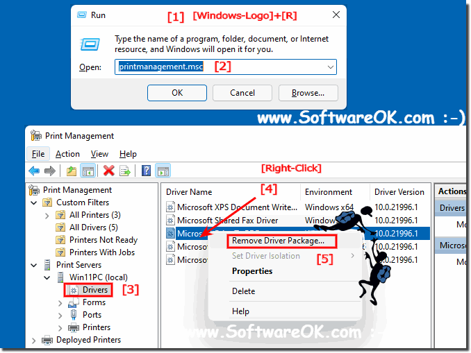 Is the Printer driver completely removed from Windows 11, 10, ..!