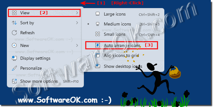 Let Windows 11 arrange desktop icons automatically!