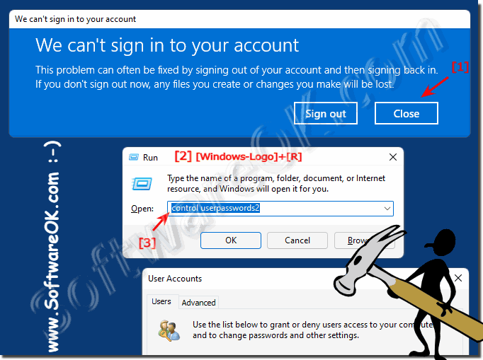 We Cant sign in to your account Windows 11 error Message!