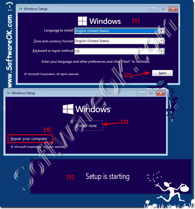 Windows 11 installation or computer repair options!