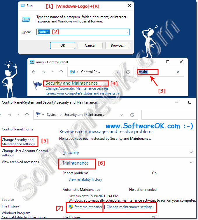 Windows 11 set automatic maintenance time!