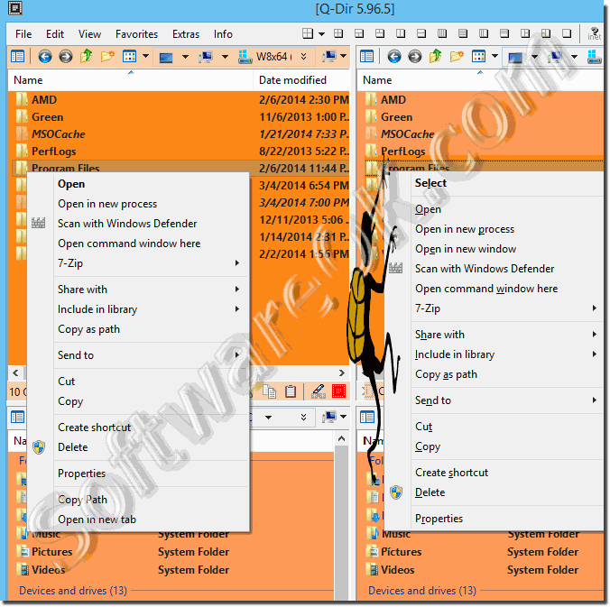 Access to hidden options in Windows Explorer!