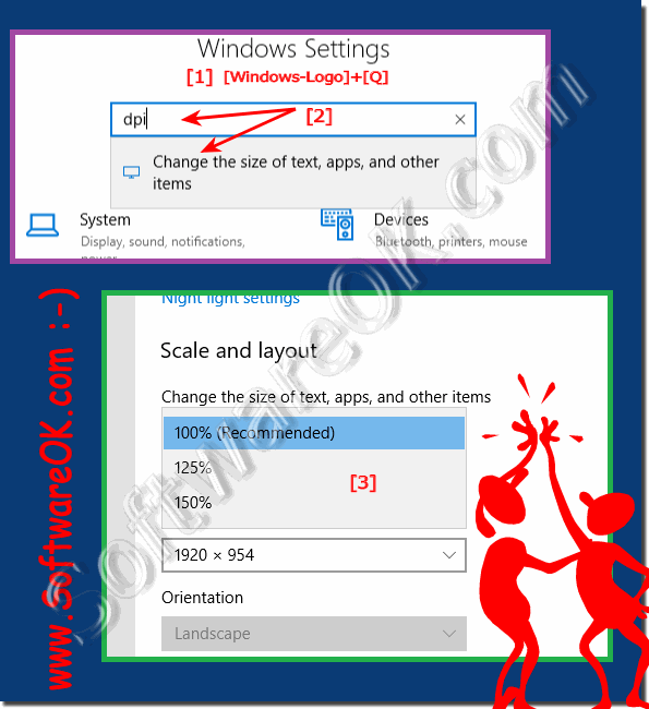 Change font size and font type for programs in Windows 10!