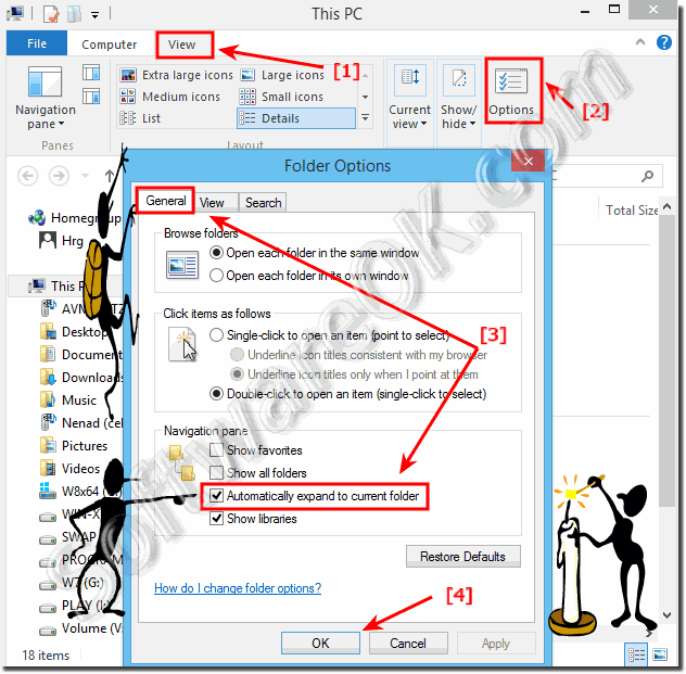Disable Windows 8.1 auto expanding feature in ms-explorer!