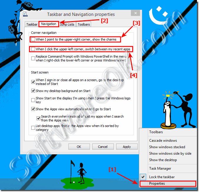Disable the left screen corner APP switch in Windows 8.1!