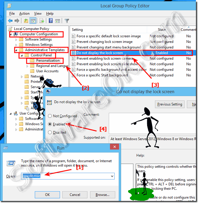 Do not display the lock screen in Windows 8.1!