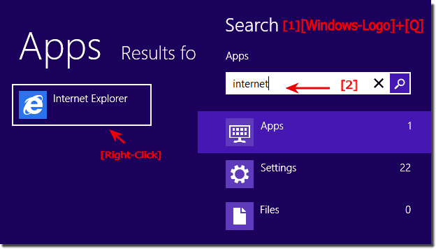 In Windows 8 I will find the program folder and open him, how to? (location, file, path)