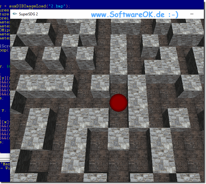 A 3d labyrinth with OpenGL and c++ under Windows!  