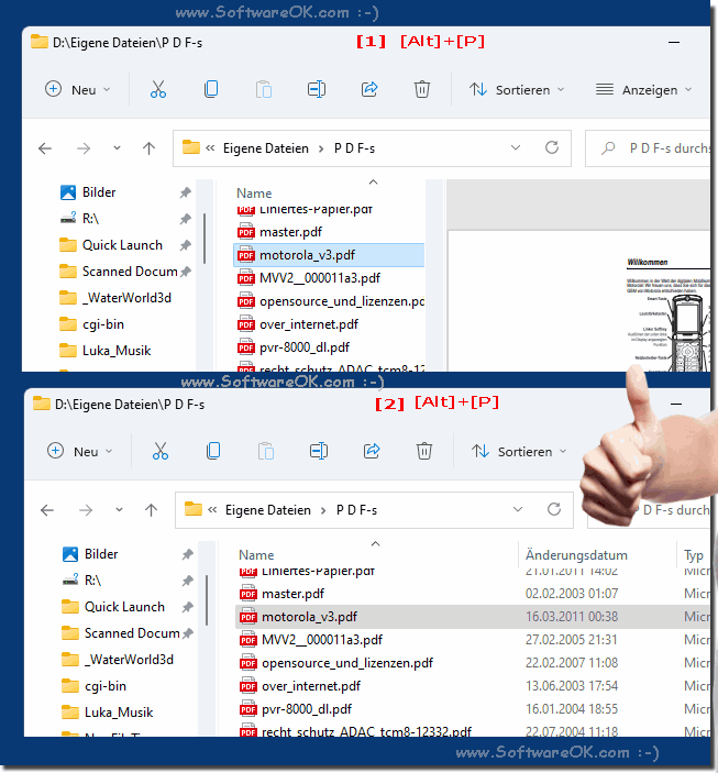 Enable / Disable the Windows Explorer preview pane on all Windows OS!