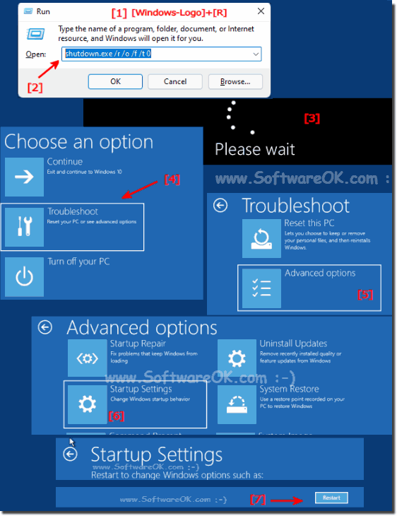 The safe mode on Windows!