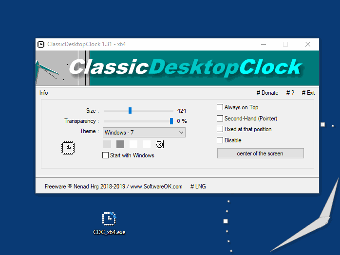 free downloads ClassicDesktopClock 4.41