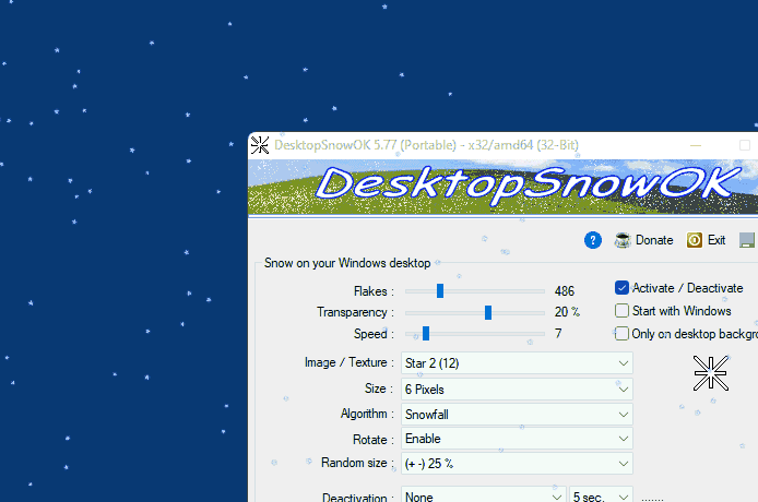 DesktopSnowOK 6.24 for apple instal free