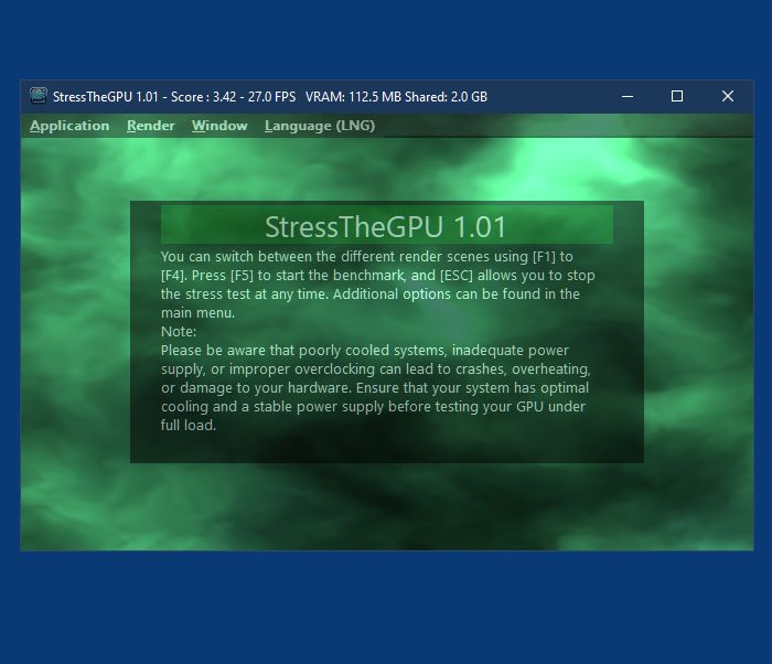 StressTheGPU is the next generation GPU stress test!