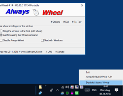 AlwaysMouseWheel 1 Optionally disable no limit scrolling about Windows taskbar  