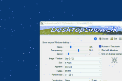 Magic snow flakes on your Windows Desktop