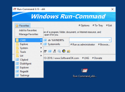Run-Command 1 Favorites for a fast access to open Folders and Start Programs 